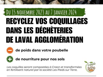 Collecte des coquillages en déchetterie